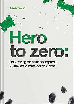 Greenpeace report: Hero to Zero, uncovering the truth of corporate Australia’s climate action claims