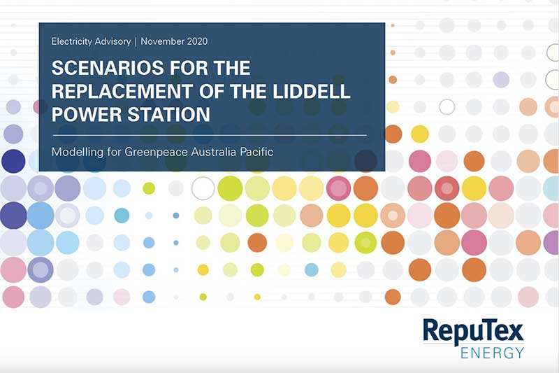 Greenpeace report: Scenarios for the Replacement of the Liddell Power Station