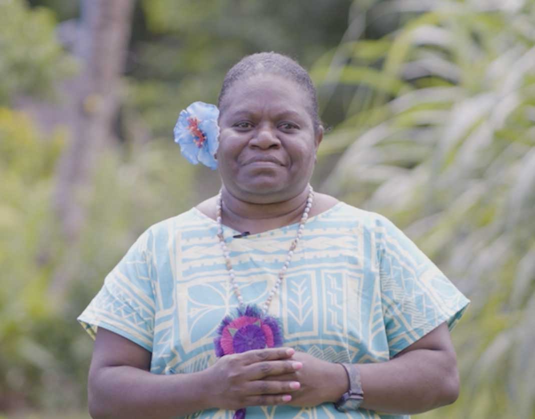 Flora Vano - Country manager for ActionAid Vanuatu. Still taken in Erromango, Vanuatu 