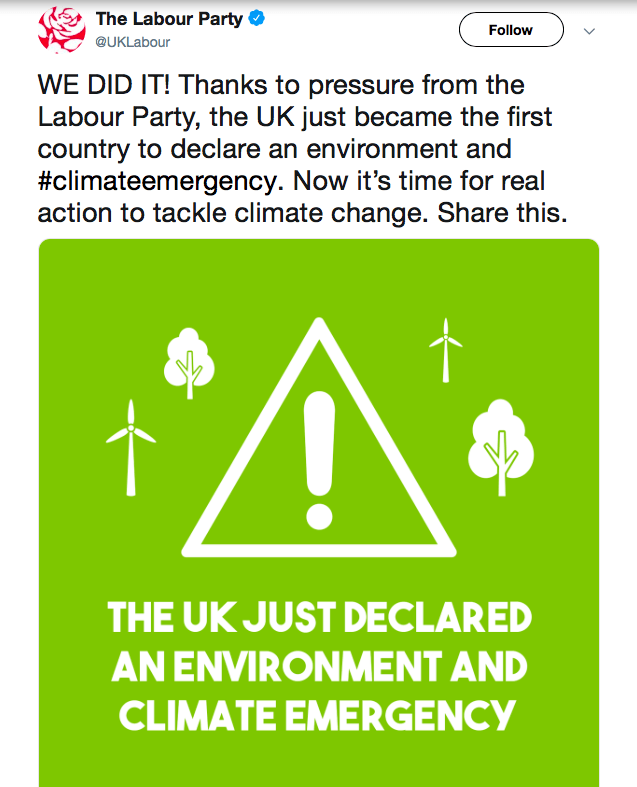 (Tweet by Labour Party UK)