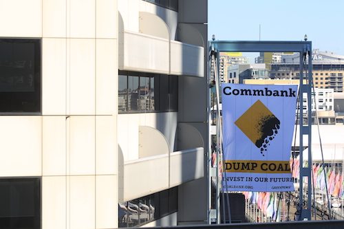 Here's what CommBank staff could see when they looked out the window today
