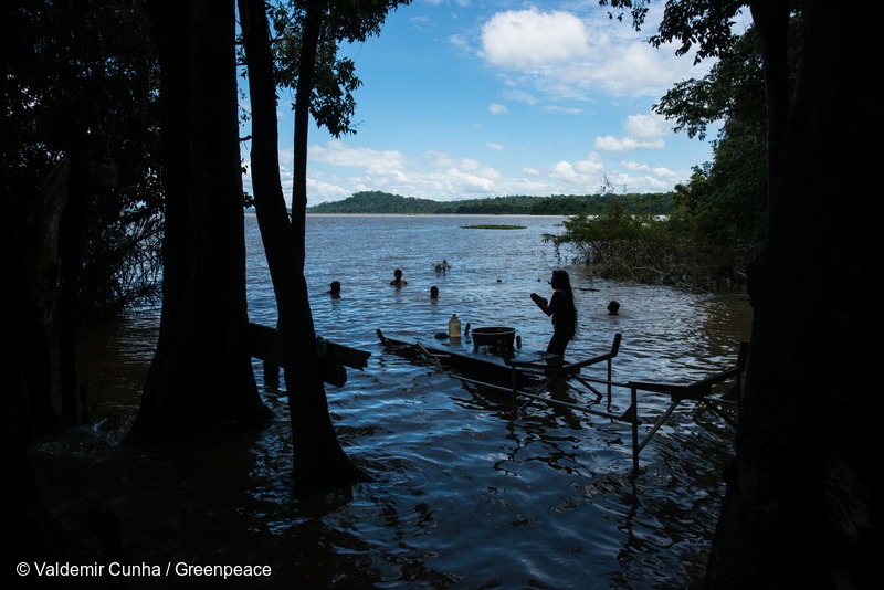 Munduruku in Tapajós River in the Amazon RainforestMunduruku no Rio Tapajós