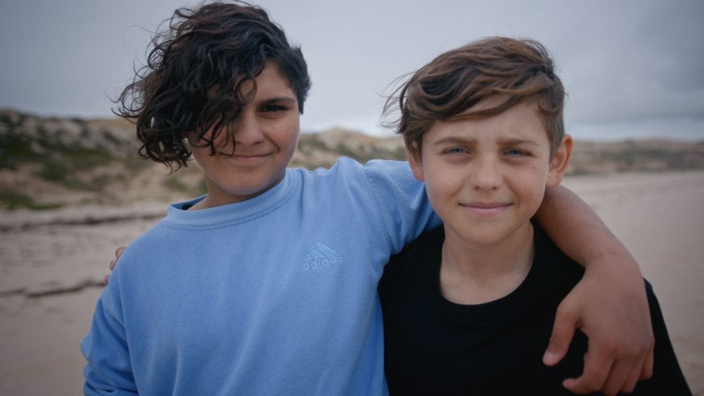 Two children who are Mirning people from Great Australian Bight
