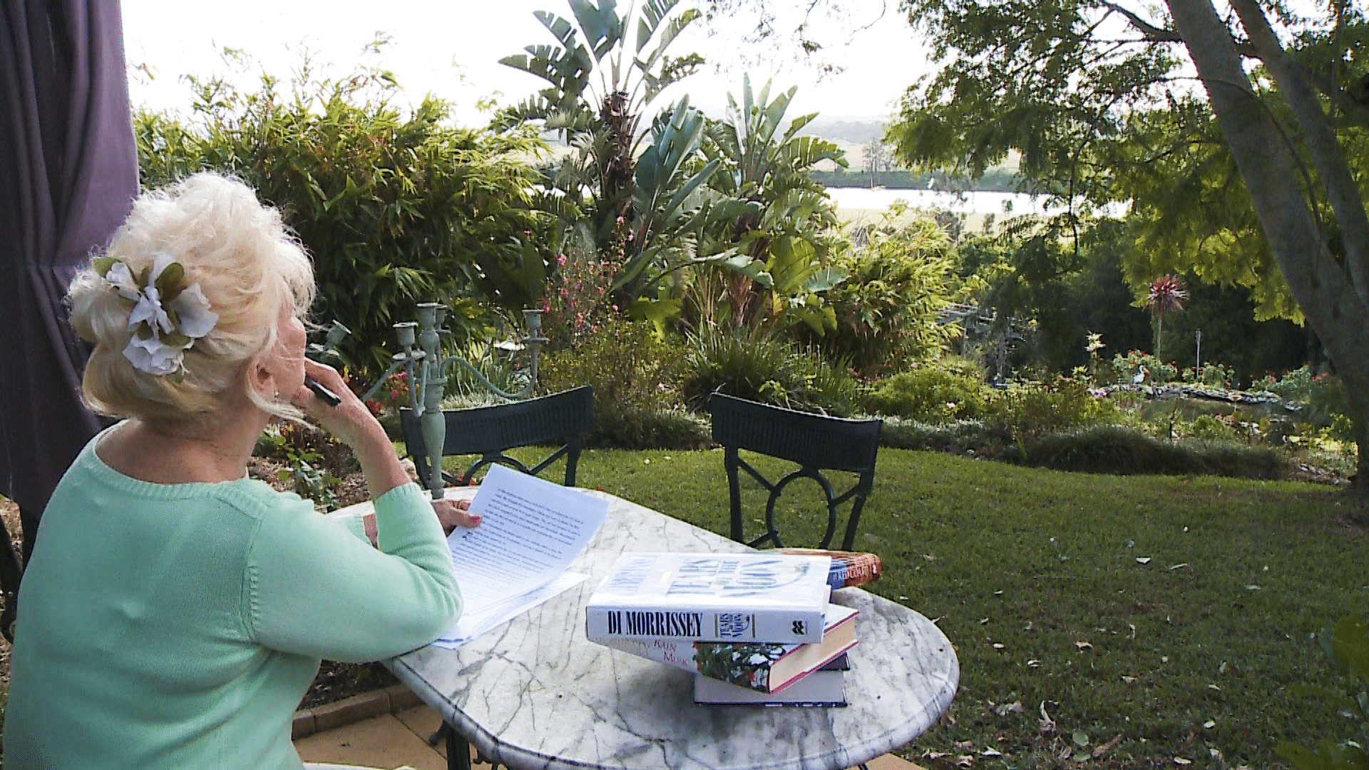 Di Morrissey at home in Northern NSW