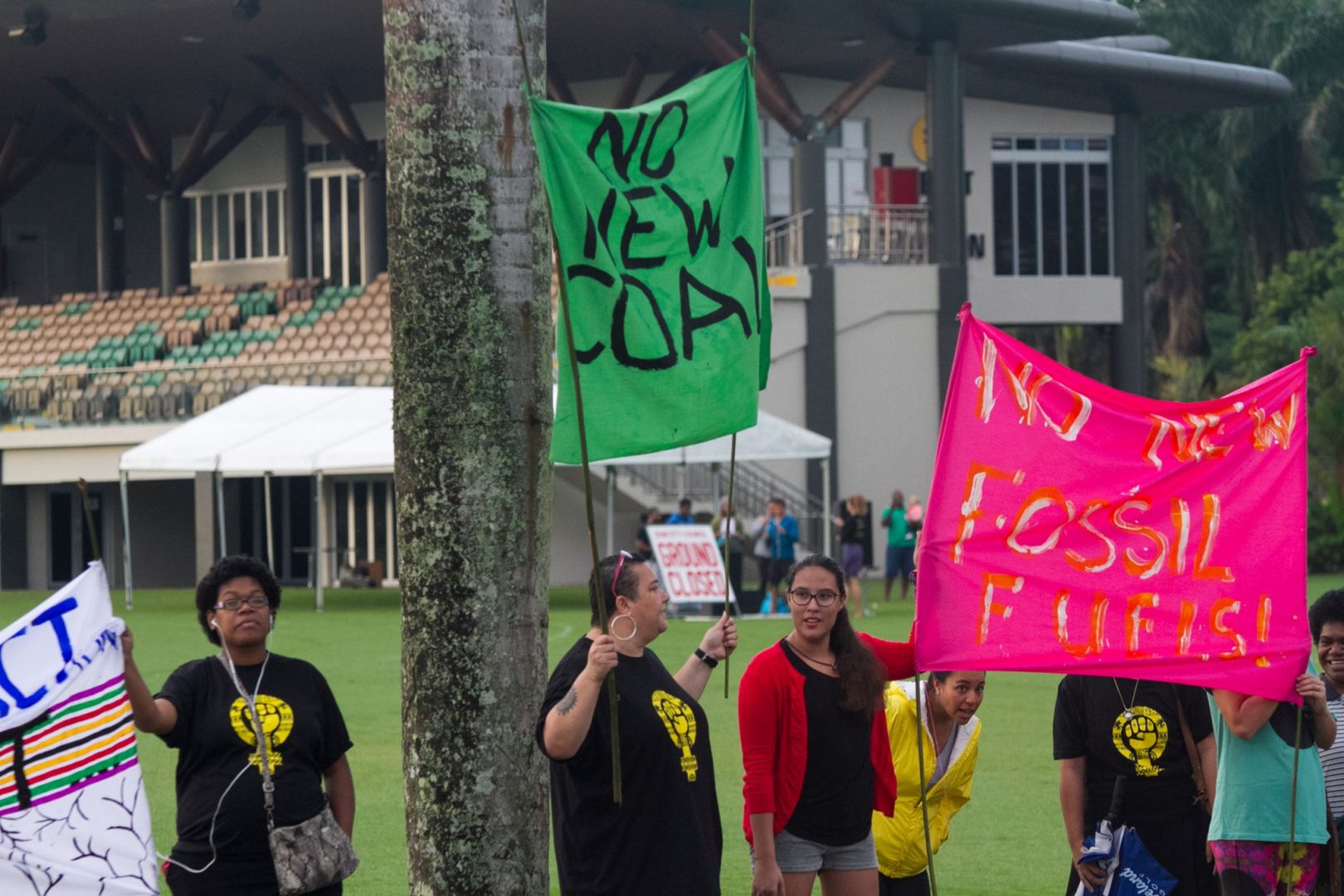 Pacific Activists fighting for No New Coal in Fiji before preparation COP23 meeting in Suva