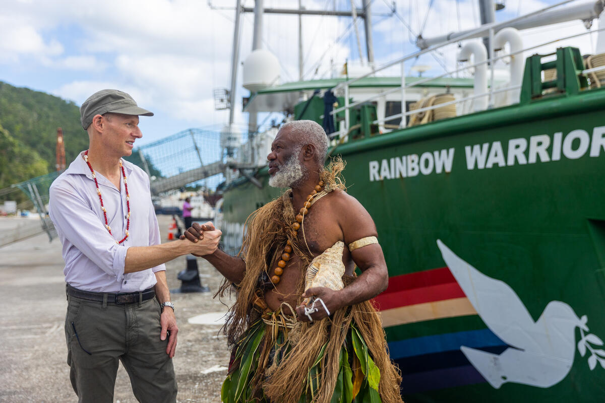 Pacific Rainbow Warrior Ship Tour - Welcome Ceremony in Vanuatu|Pacific Climate Justice