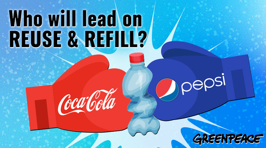 Who will lead on reuse and refill - Coca-Cola or Pepsi?