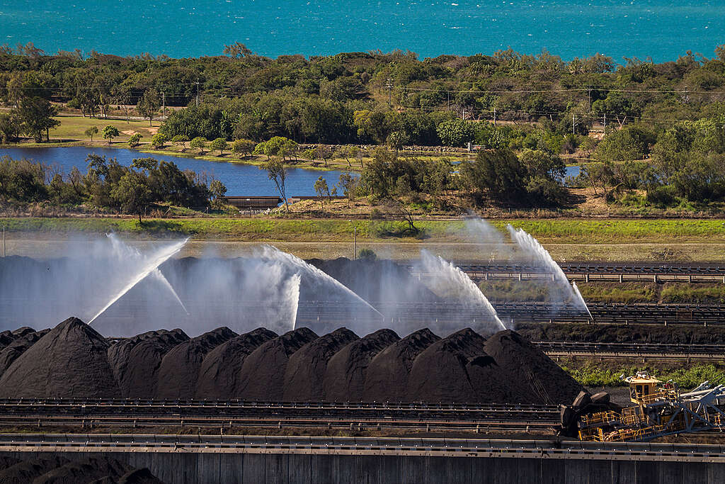 Hay Point Coal Terminal in Queensland. © Greenpeace / Abram Powell