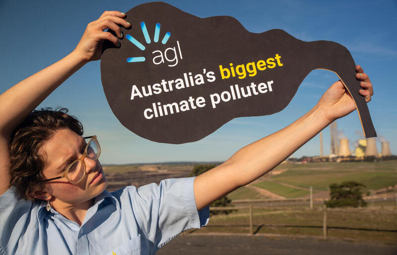 School Strikers at Loy Yang A Power Station in Victoria