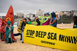World Environment Day Rally at Bondi Beach, Sydney. © Greenpeace