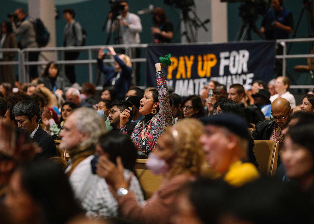 People's Plenary at COP29 in Baku. © Marie Jacquemin / Greenpeace