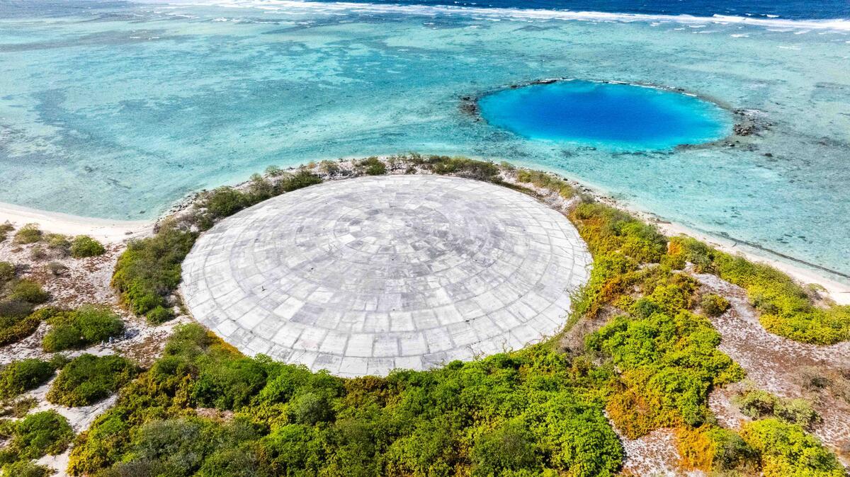 Runit Island in the Marshall Islands. © Greenpeace / Chewy C. Lin