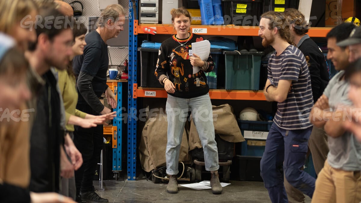 Basic Actions Training in Sydney. © Elijah Smith / Greenpeace