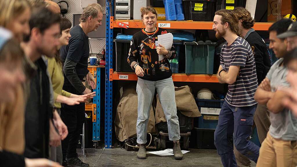 Basic Actions Training organized by Greenpeace Australia at Rainbow Warrior House, Sydney.