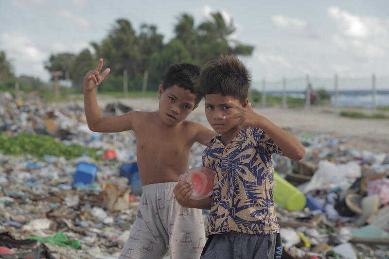 Children in Funafuti, Tuvalu