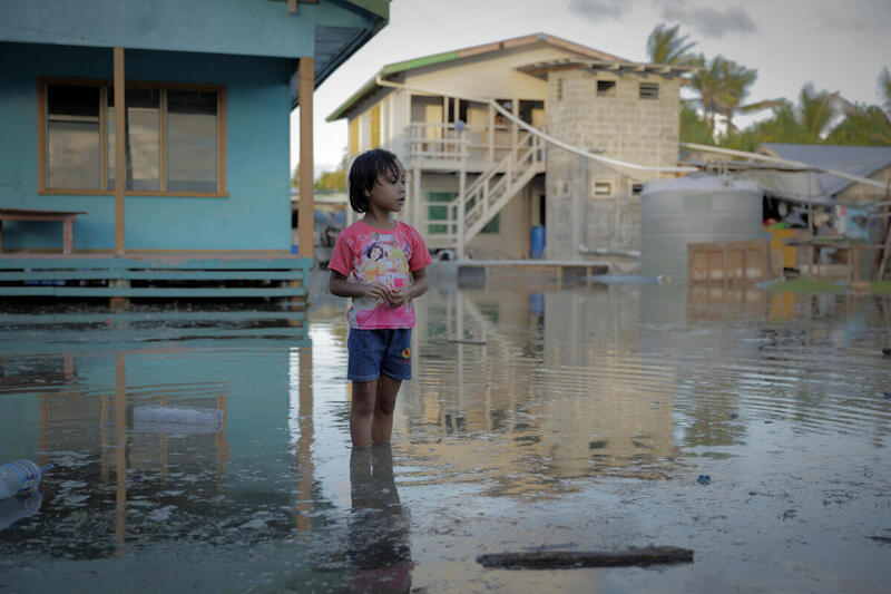 King Tide Aftermath in Funafuti, Tuvalu